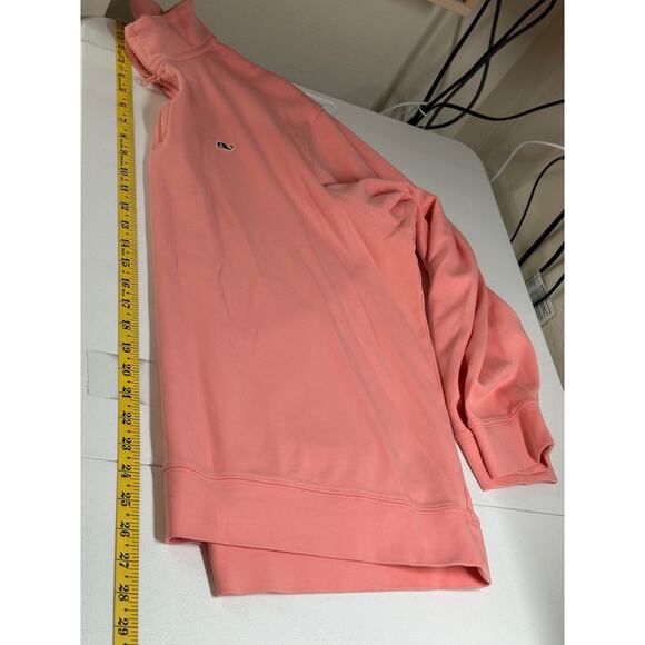 Vineyard Vines Sweatshirt Mens XL Peach 1/4 Zip Pullover Classic Cotton Preppy - Picture 9 of 9